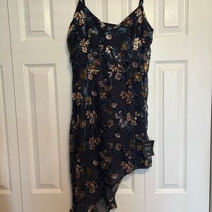 Floral Asymmetrical Dress